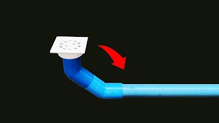 The plumbers secret trick How to Install PVC Drain water pipe in bath room Anyone can do it [upl. by Ashlin511]