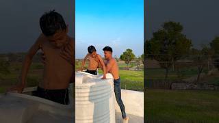 in the water tank 😱😁😂 shortvideo funnyvideo [upl. by Nuli]