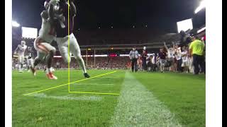 Video analysis of the touchback during Clemson vs Tx AampM [upl. by Haskell]