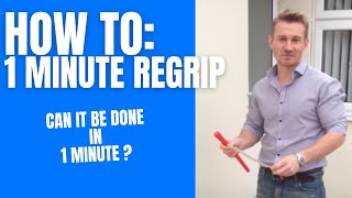 How to Put on a Golf Grip in 1 minute yes 1 minute [upl. by Shabbir]