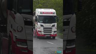 SCANIA R450  Wilson  Truckfest Lincoln arrivals [upl. by Ruhtracam]