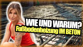 How to Fußbodenheizung IM BETON verlegen 🌡️🧱  mit Maurermeisterin Tschulique [upl. by Zohar]