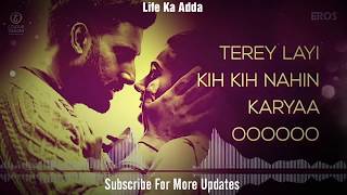 Daryaa  Lyrics MP3 Song  Manmarziyaan  Ammy Virk amp Shahid Mallya Amit Trivedi [upl. by Locin]