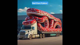 Red Giant Python Vs Trailer Truckshorts viralvideos herichannel animasimobiltruk beko snake [upl. by Herrick]