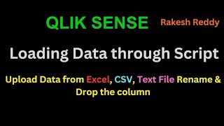 Import Data from SQL Server into Qlik Sense Telugu  Class 06 by Rakesh Reddy [upl. by Stavros308]