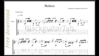 Guitar Classic Bolero  Bartolome Calatuyud [upl. by Vanny]