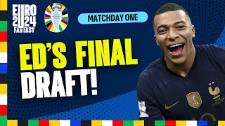 EDS FINAL DRAFT 🔥  KANE MBAPPE AND LUKAKU  UEFA EURO 2024 Fantasy Tips  Strategy [upl. by Aneleasor]