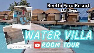 Water Villa Room Tour  Reethi Faru Resort Maldives [upl. by Larrie]