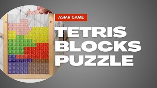 ASMR COLORFUL GAME TETRIS BLOCKS PUZZLE [upl. by Anitsuga]