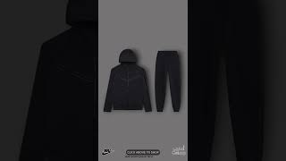 NIKE SPORTSWEAR TECH FLEECE FULLZIP HOODIE amp JOGGERS SET BLACK ossloop dubai techfleece drip a [upl. by Enrobialc]