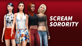 Lets Play The Sims 4 Scream Sorority  Part 2  Dare to Streak [upl. by Devondra]