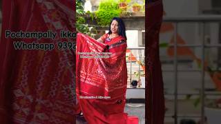 Latest twill ikkat pattu sarees sareesikat sareespochampally indianclothes bridal jewellery [upl. by Etyak410]