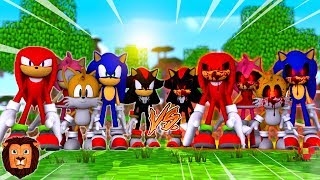 TEAM SONIC VS TEAM SONICEXE EN MINECRAFT  SONIC EN MINECRAFT 58 LEON PICARON [upl. by Lussier841]