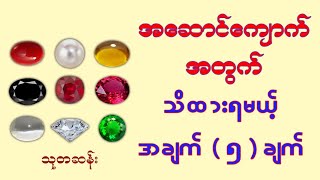 အဆောင်ကျောက်အတွက် သိထားရမယ့် အချက်  ၅  ချက် [upl. by Ikciv]