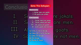 Syllogism analyticalreasoning syllogismreasoning syllogisms [upl. by Swithin444]