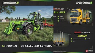 🌿 FS 25 Exclusive Preview 🎬 4K 60fps  VOLVO FH Electric 300 amp Sennebogen Telelader amp Case IH Magnum [upl. by Ribal]