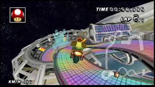 Rainbow Road mk8 mkwii Retro Rewind 200cc [upl. by Blanc]