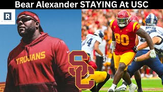 Bear Alexander STAYING At USC  USC Football News [upl. by Jodoin360]