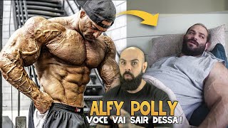 REAGINDO AO TREINO E AS VASCULARIZAÇÕES INSANAS DO BODYBUILDER ALFY POLLY [upl. by Aley381]