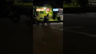 Ktm 85 vs Yz85 🔥 street race 🔊‼️ wheelie wheelietime dirtbike yz85 bikelife ktm85 [upl. by Jaala]