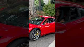 Pretty girl driving Ferrari in Montecarlo🇲🇨 richgirl girlpower driving supercar ferrari cars [upl. by Cappella]