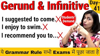 Gerunds and infinitives  Gerunds Infinitives Grammar [upl. by Etteve]