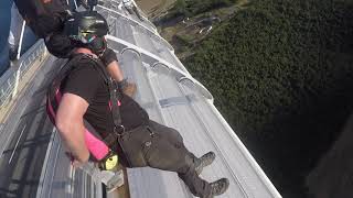 BASE jump millau bridge raw footage [upl. by Ranita]