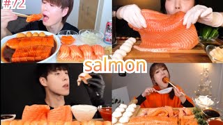 【BEST ASMR】salmon MUKBANG [upl. by Martreb271]