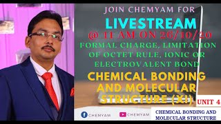 Chemical Bonding amp Molecular Structure Class 11 IFormal ChargeI Ionic Bond ILimitation of Octet Rule [upl. by Ranique]