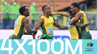 South Africa clinch 4x100m victory  World Athletics Relays [upl. by Magnus]