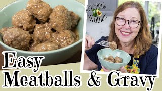 Easy Meatballs and Gravy  Carnivore and Keto Dinner Recipe [upl. by Ewald]