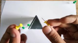 Refraction Through Prism amp Finding Angle of Deviation Experiment [upl. by Edme]