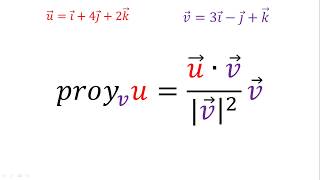 Proyección de un vector sobre otro en R3  Ejemplo 1 [upl. by Eenal]