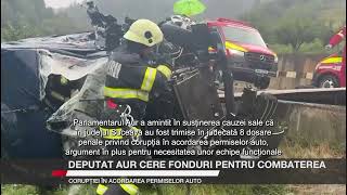 Deputat AUR cere fonduri pentru combaterea corupției în acordarea permiselor auto [upl. by Llatsyrk]