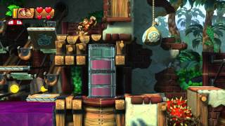 Donkey Kong Country Tropical Freeze 54 Panicky Paddles Secret Exit 1080 HD [upl. by Santana]