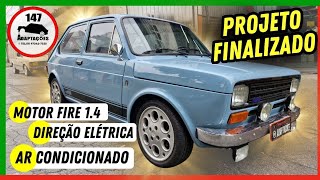 🏭 PROJETO FIAT 147 L FINALIZADO MOTOR FIRE 14  AR CONDICIONADO ELÉTRICO  DIREÇÃO ELÉTRICA [upl. by Ycnaf]