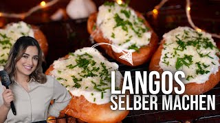 LANGOS WIE VOM WEIHNACHTSMARKT Super lecker amp einfach [upl. by Anneuq]