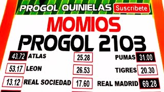 Momios Progol 2103  Analisis Momios Progol 2103  Progol 2103 Momios Analisis  Progol 2103 [upl. by Ydnim]