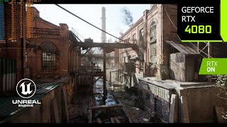 Unreal Engine 54 Industrial Factory Tech Demo  A Glimpse Into NextGen Graphics  RTX 4080 [upl. by Ilanos]