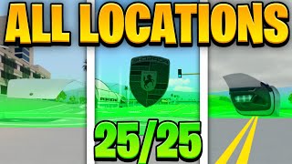 ALL 25 CAR PART LOCATIONS In Driving Empire Tires Rims Doors  Driving Empire Porsche Event [upl. by Rozek]