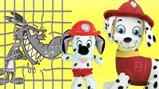 Patrulla canina juguetes español LOBO FEROZ sorprendido POR NUEVOS BEBES PAW PATROL CACHORROS [upl. by Iloj]