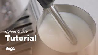 The Bambino®  How to texture milk using your espresso machine  Sage Appliances UK [upl. by Elianore750]