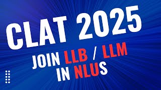 CLAT 2025  LLB  LLM [upl. by Chak]