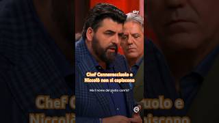 Chef Cannavacciuolo continua a non apprezzare i nomi dei piatti di Niccolò 😂 MasterChefIt [upl. by Aissac424]