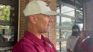 FSU Baseball  Link Jarrett reacts to Tallahassee regional field talks familiarity with opponents [upl. by Lohrman418]