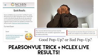 PearsonVue Trick  Does it work  NCLEX LIVE Results [upl. by Shaylah]