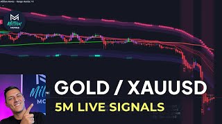 🔴Live GOLD 5Minute Trading Signals  5m XAUUSD Chart  Buy and Sell indicator [upl. by Oivatco]