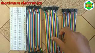 Unboxing review of Breadboard jumper wiresmaximum electronics [upl. by Silvie]