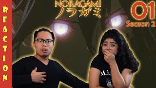 Noragami Season 2 Episode 1 Reaction and Review YATO SLAYED BISHAMONS PEOPLE IS KUGAHA EVIL [upl. by Timmy]