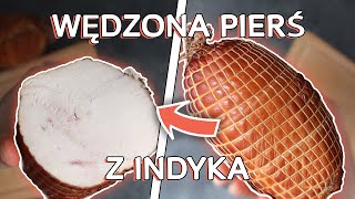 Domowa wędlina Z INDYKA czyli prosty przepis na WĘDZONĄ PIERŚ z indyka [upl. by Kondon]